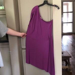 Haute Hippie Purple Off-Shoulder Dress
